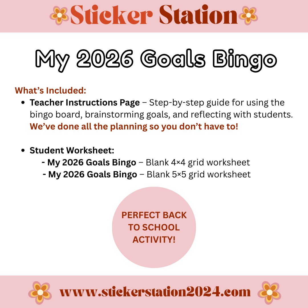 2026 Goal-Setting Worksheets for the Classroom