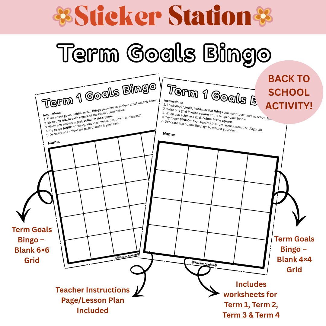 Term Goal-Setting Worksheets for the Classroom